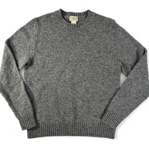 Y2K L.L. Bean Classic Shetland Wool Crewneck sweater. Men's Size small regular.